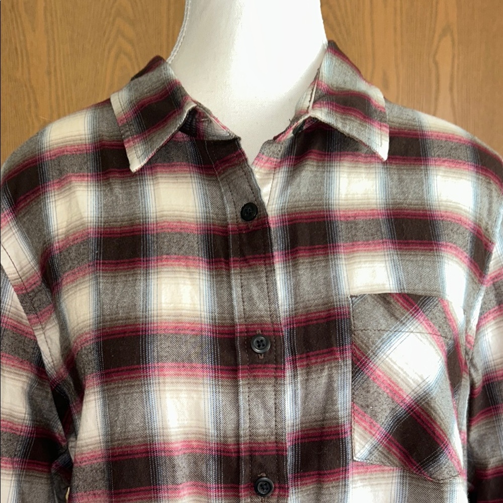 PENDLETON Flannel in Red, White, Black, & Brown